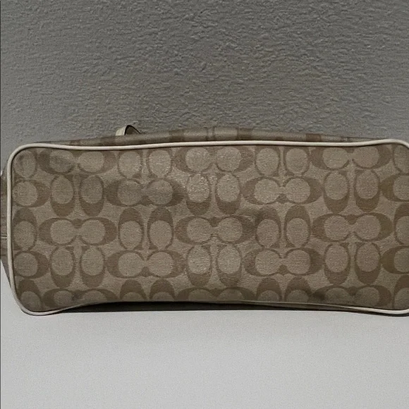 Coach Beige Signature Tote - Picture 6 of 11